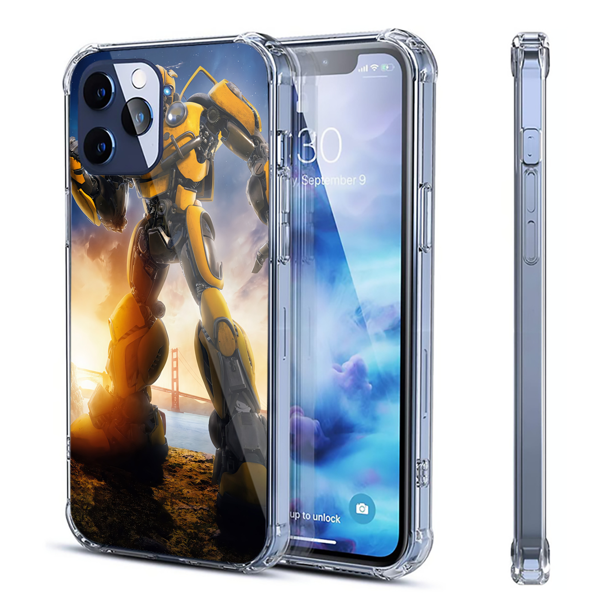 （画像用） Transformers トランスフォーマー 【iPhone 12シリーズ対応】透明スマホケース（クリアソフトケース）